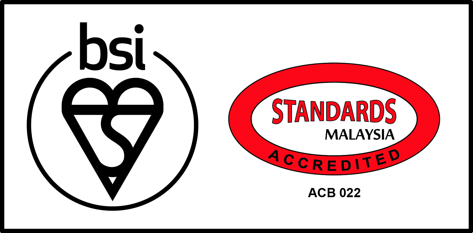 BSI — Standards Malaysia accredited, ACB 022